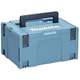 Makita 821551-8 MAKPAC Größe 3 Systemkoffer, Werkzeugkoffer, Transportkoffer, verknüpfbar an Koffersystem, mit Tragegriff, 395 x 295 x 210 mm (LxBxH)