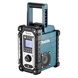 Makita DMR115 Akku-Baustellenradio (ohne Akku, ohne Ladegerät), Türkis, Schwarz, Silber