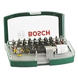 Bosch 32tlg. Schrauberbit-Set (PH-, PZ-, Hex-, T-, TH-, S-Bit, Zubehör Bohrschrauber und Schraubendreher)